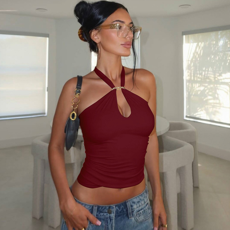 Casava Backless Chic Puff Sleeve Top