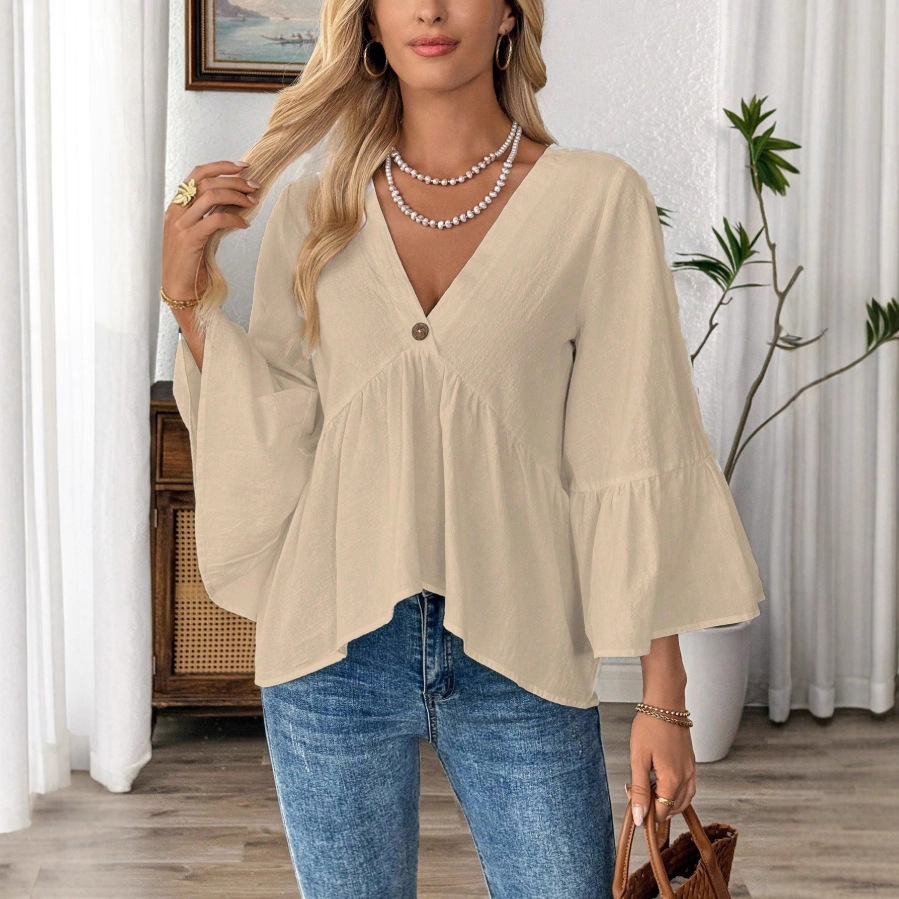 Casual Cotton Spring Summer Women's Shirt