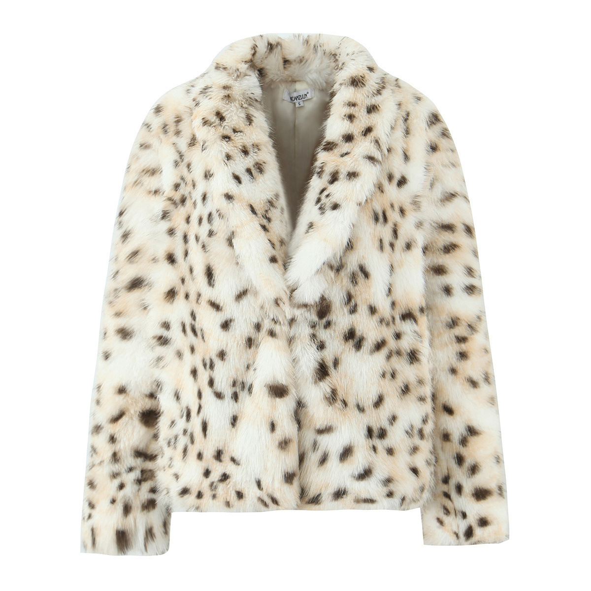 Leopard Print Fur Coat