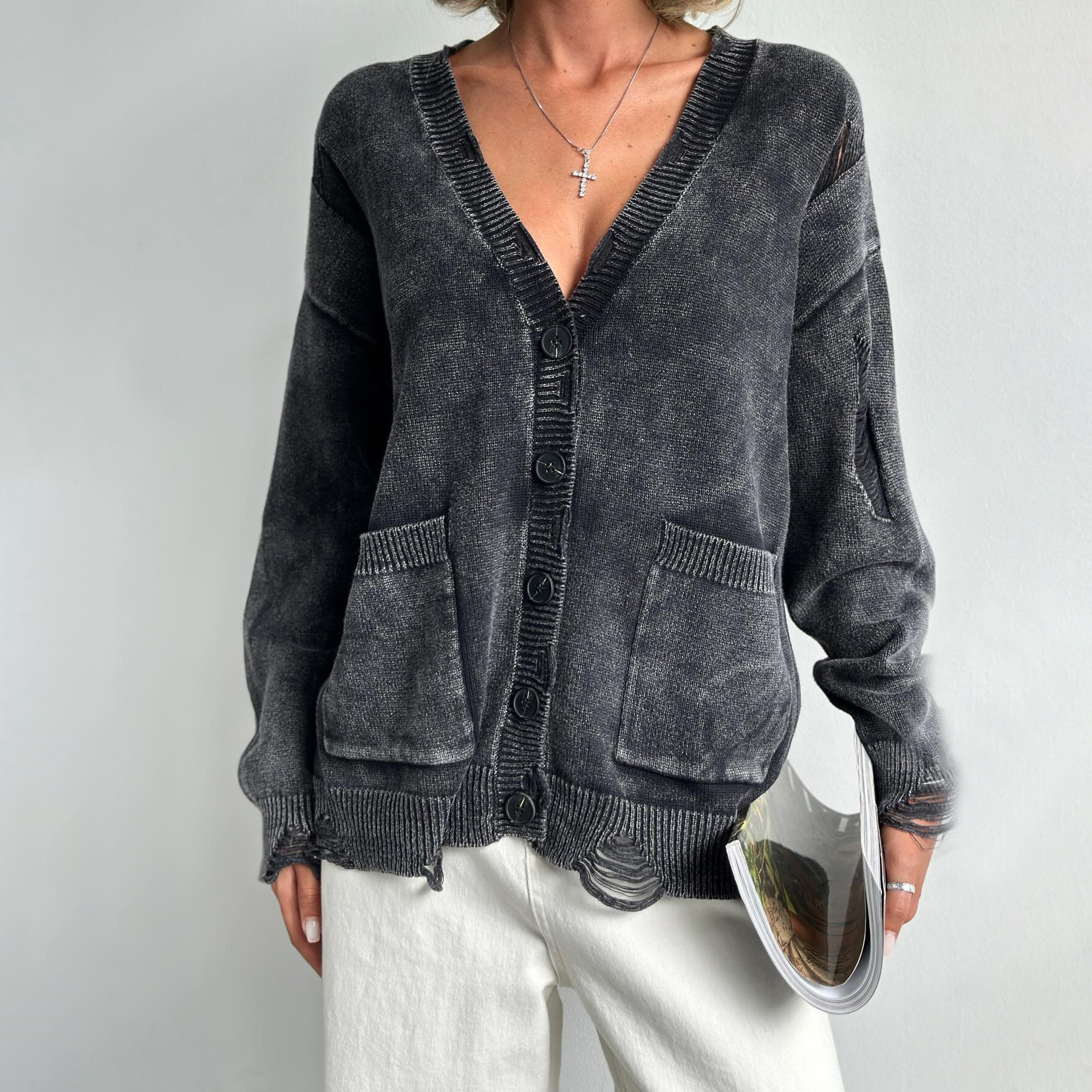Knit Sweater Cardigan