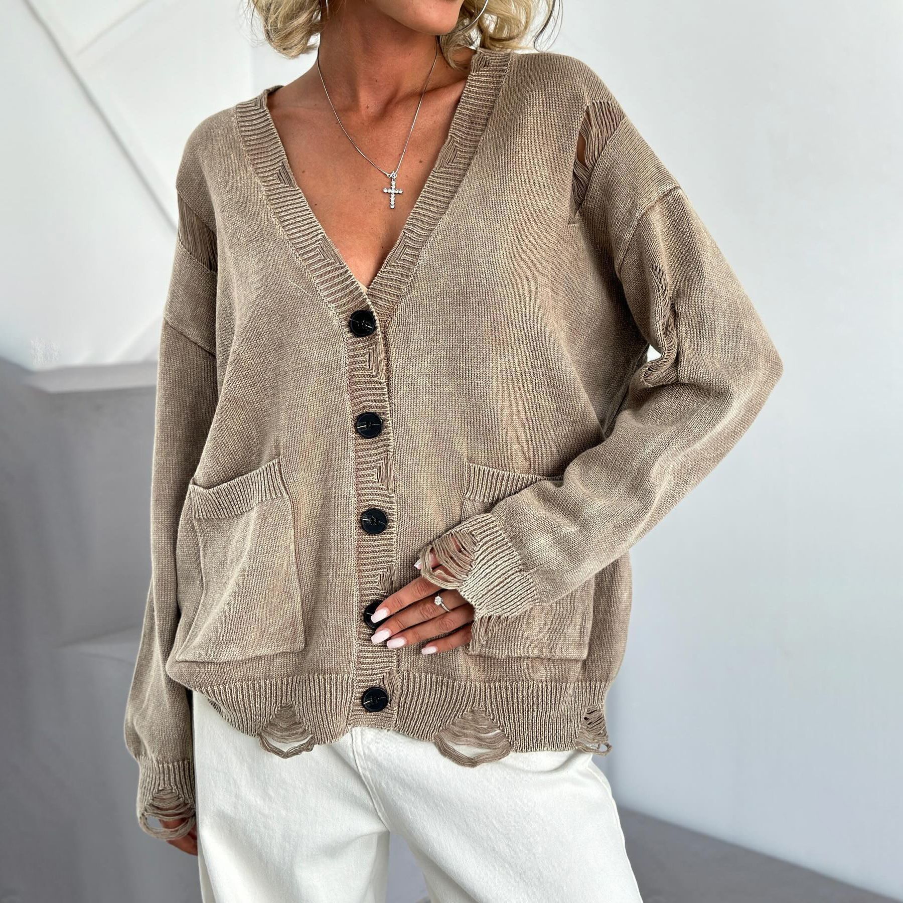 Knit Sweater Cardigan