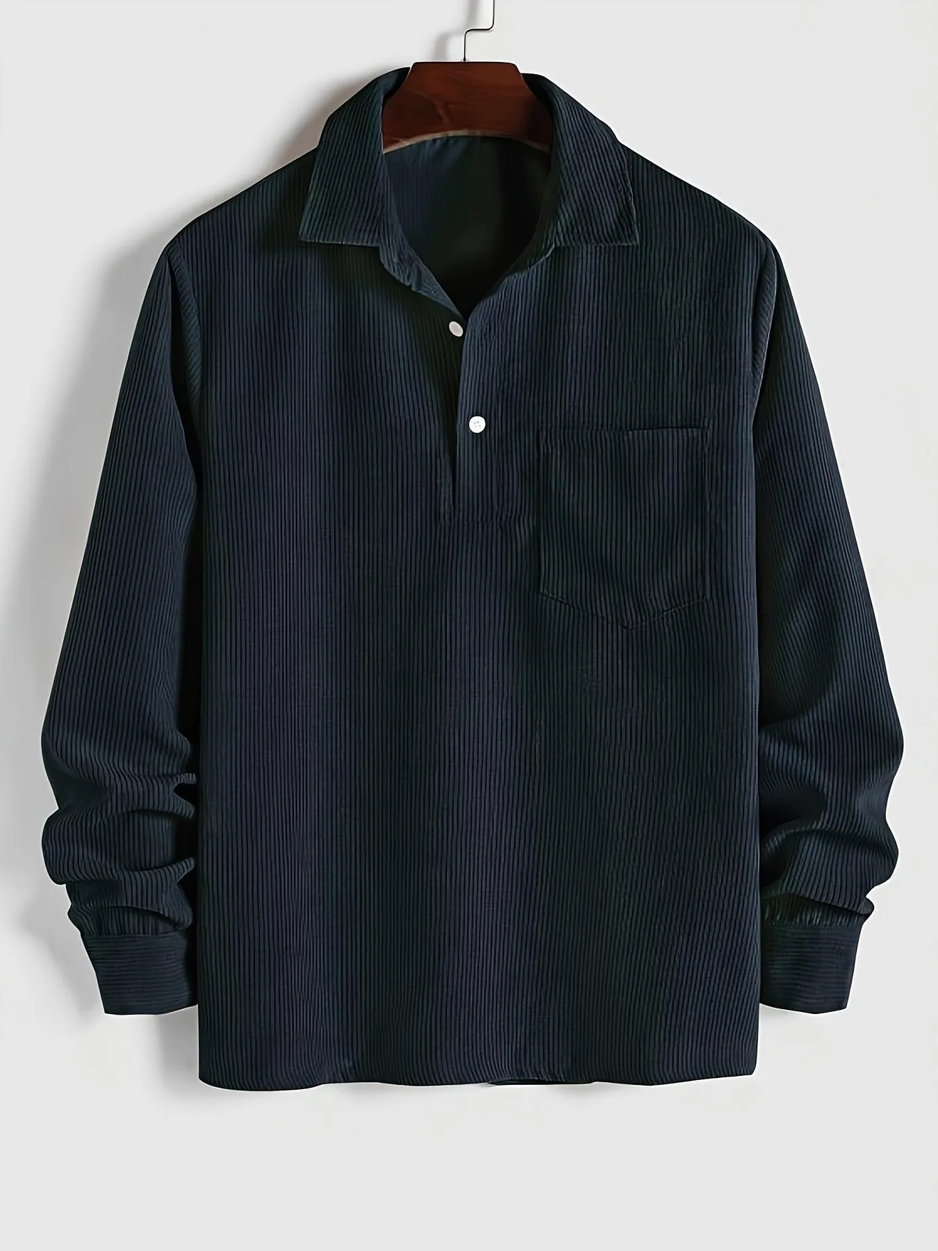 Long Sleeve Corduroy  T-Shirt