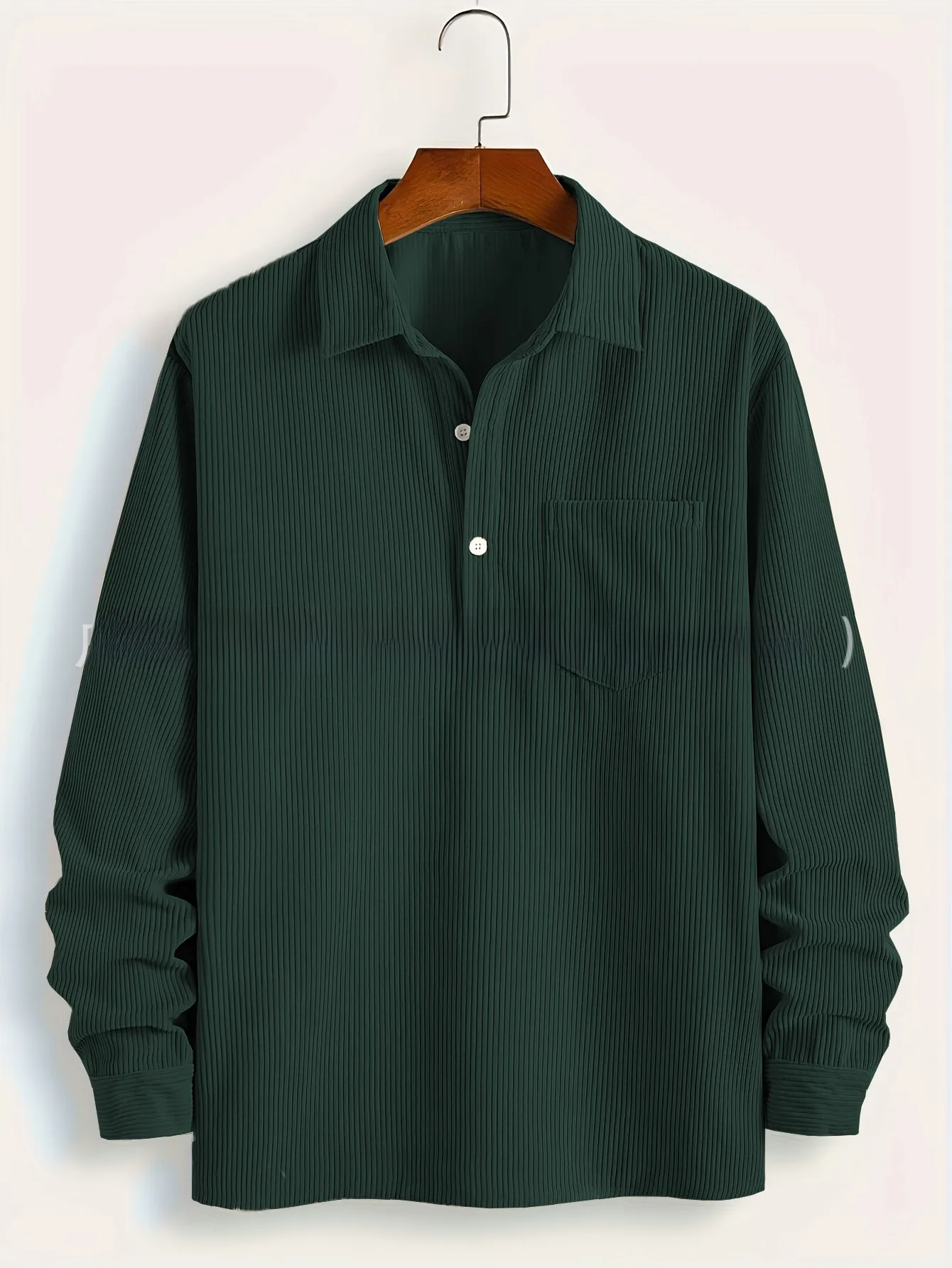 Long Sleeve Corduroy  T-Shirt