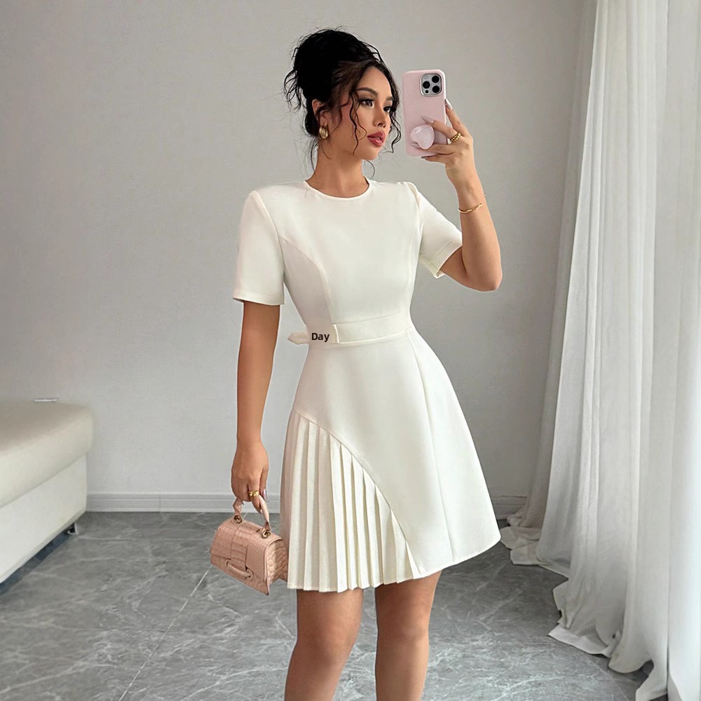 Sheath Dress With V Neck