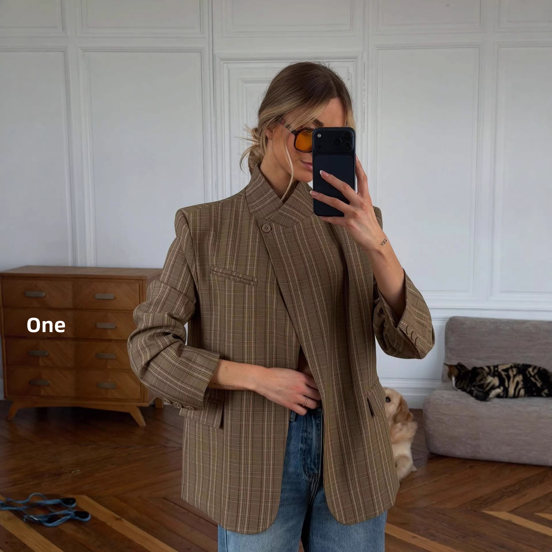 Casual Solid Color Blazer
