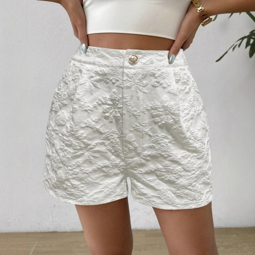 Vintage Style High Waist Women's Shorts