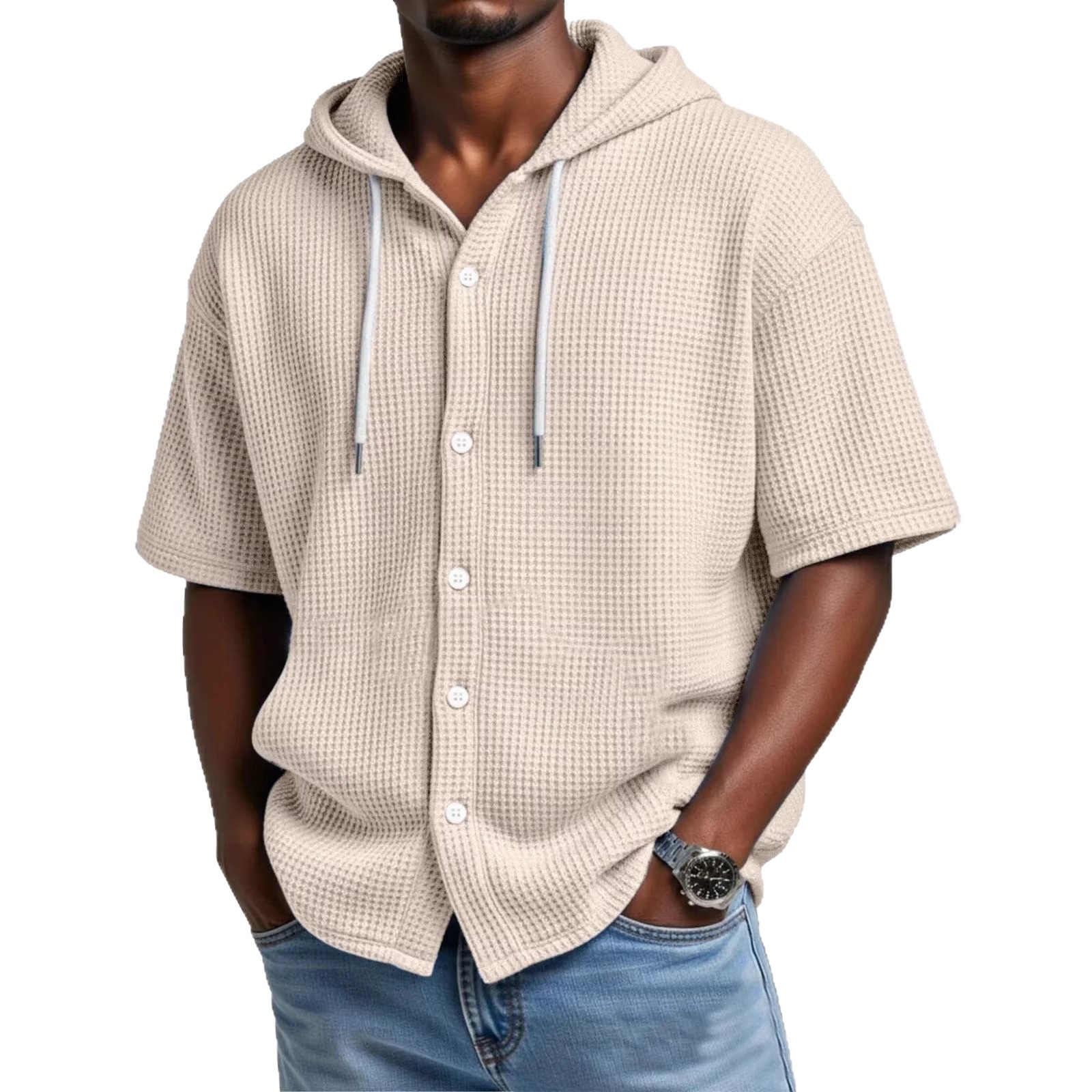 Solid Color Casual Short Sleeve Polyester T-shirt