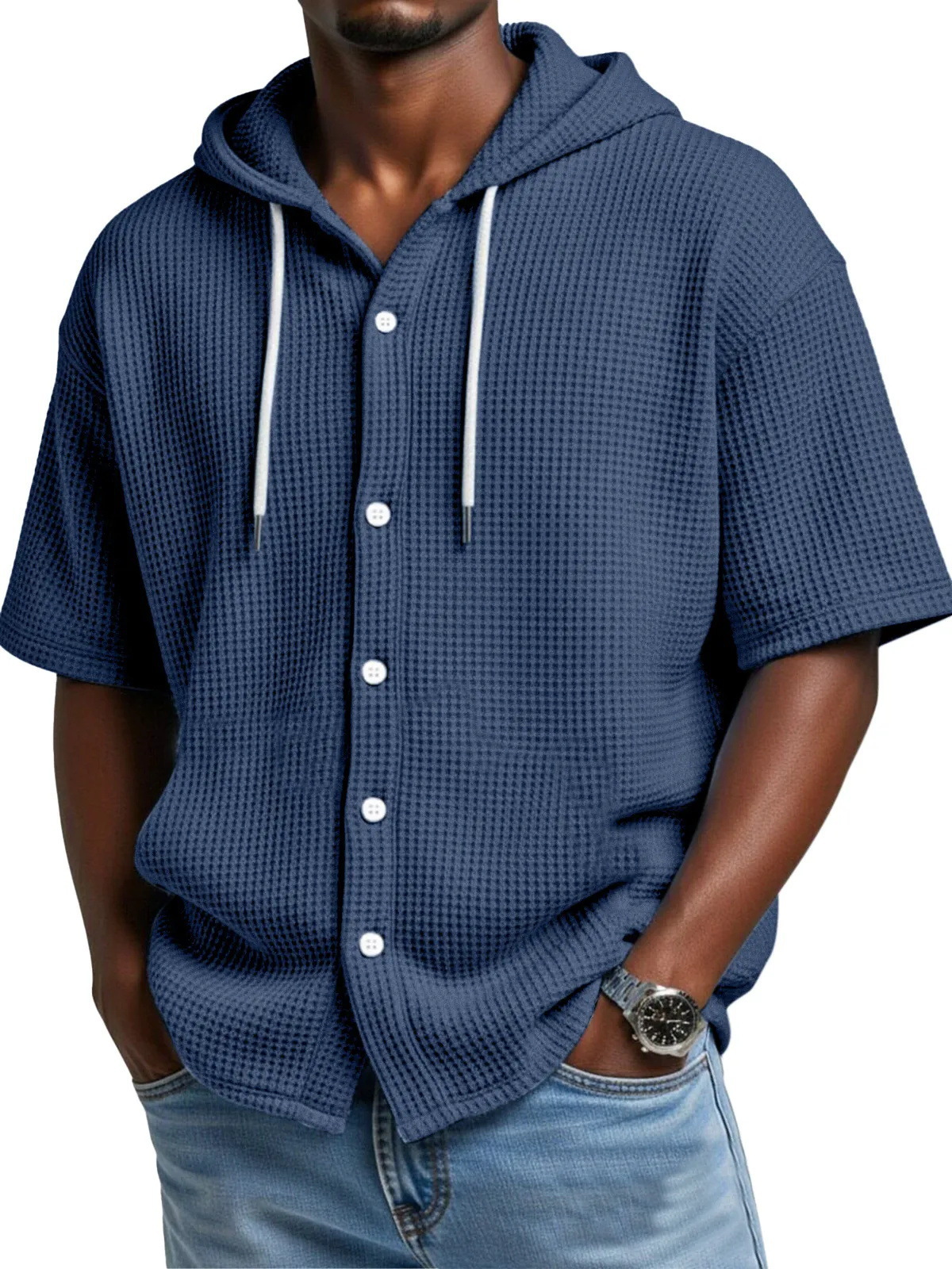 Solid Color Casual Short Sleeve Polyester T-shirt
