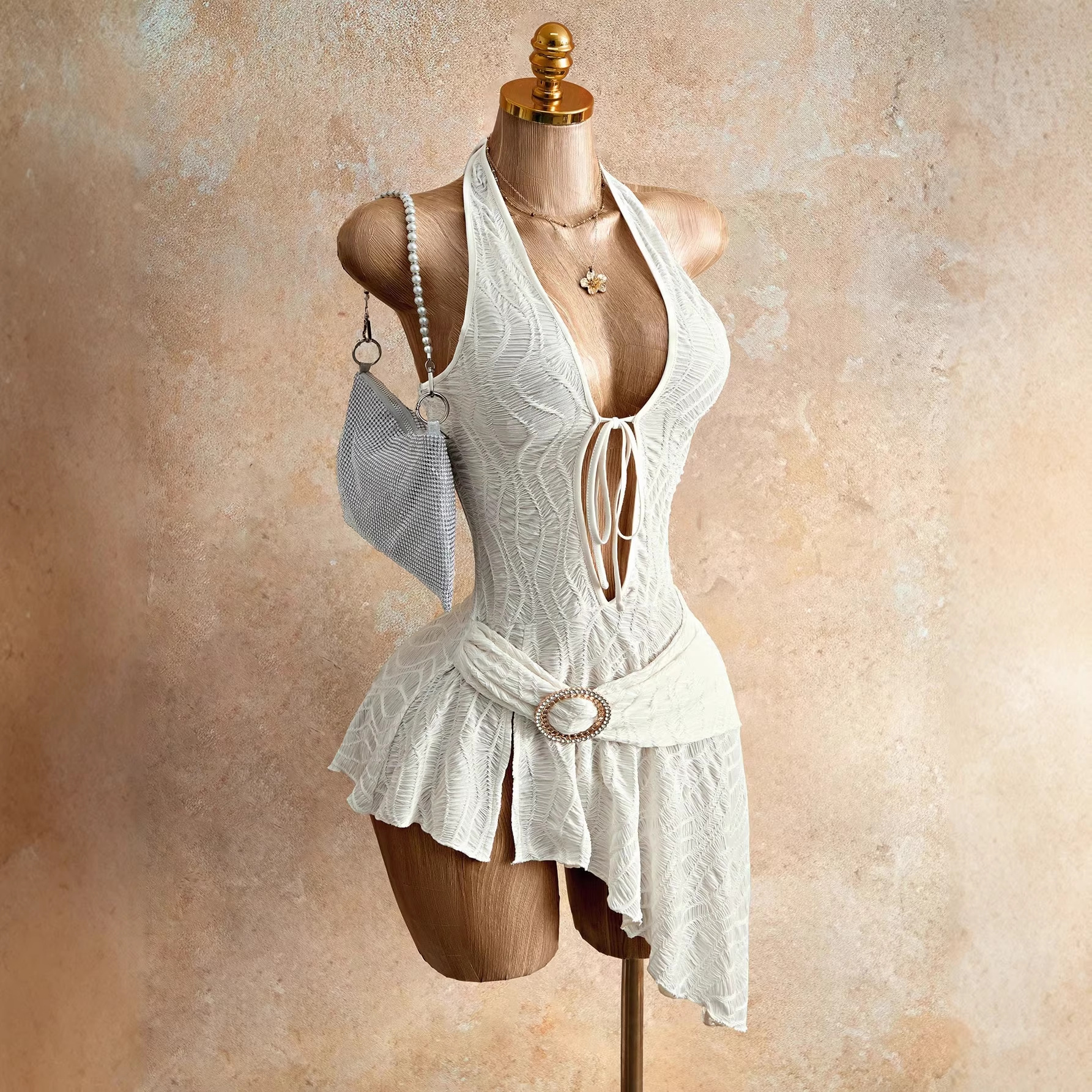 Elegant Solid Color Sleeveless Strap Dress