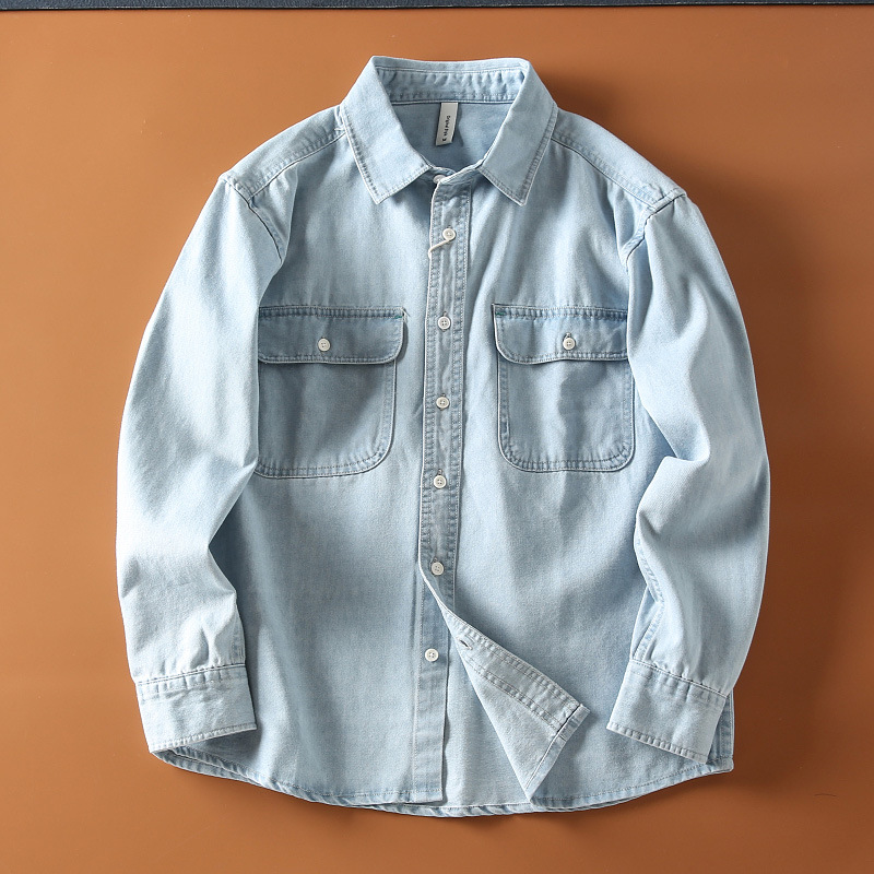 Solid Color Casual Linen Blouse With Long Sleeve