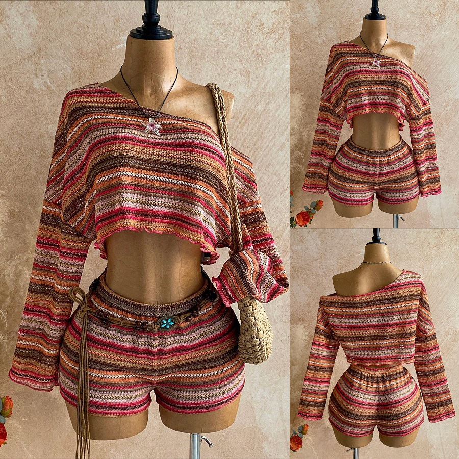 Color Block Shorts Co-ord Set