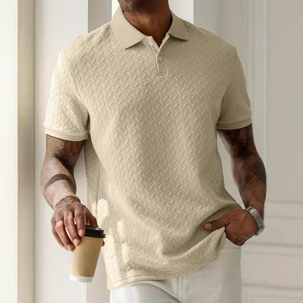 Lapel Collar Short Sleeves