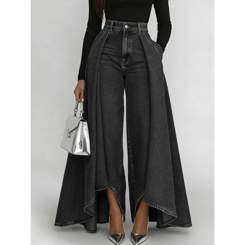 Casual Solid Color Straight Full Length