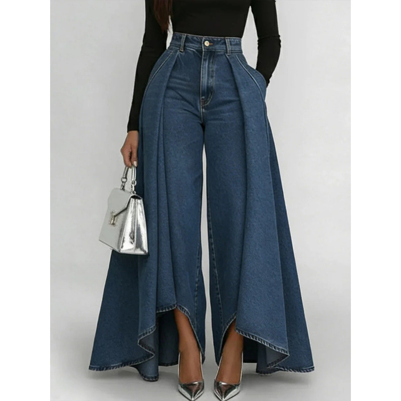 Casual Solid Color Straight Full Length