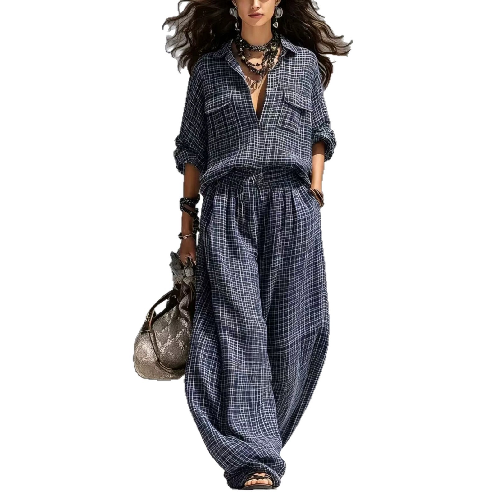 Full Length Pants Length Regular Sleeve Sleeve Type Polyester Fabric Type Casual Stripe Harem Pants Pant Co-ord Set In Polyester With Long Sleeve, 2 Pieces Set Harem Pants Pants Type Pant Co-ord Set