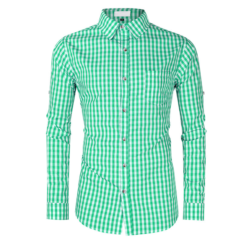 Simple Style Plaid Short Sleeve Cotton