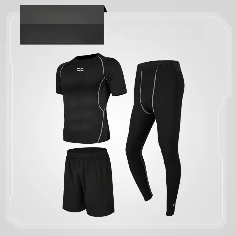 Men's Dyed Black Gym Short Sleeve Fitness Shirt