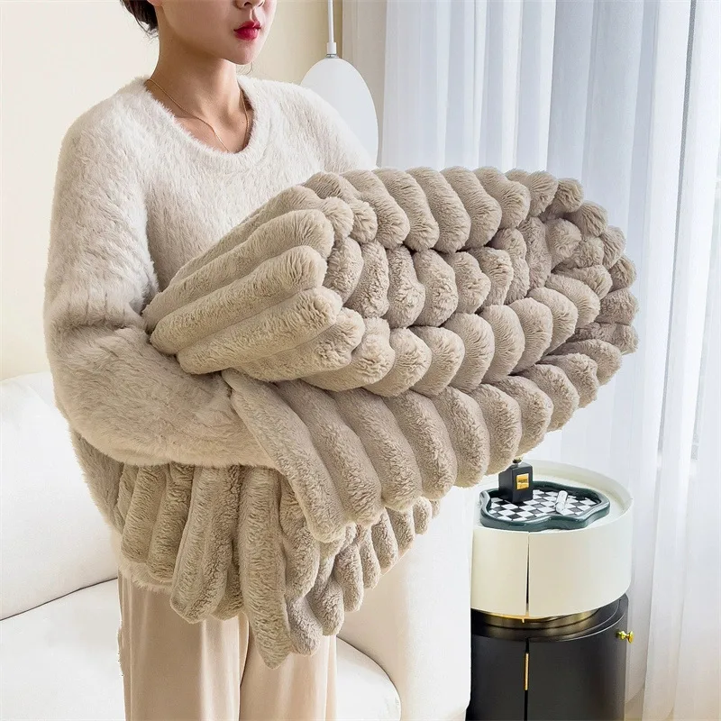Casava Cozy Rabbit Plush Nap Blanket