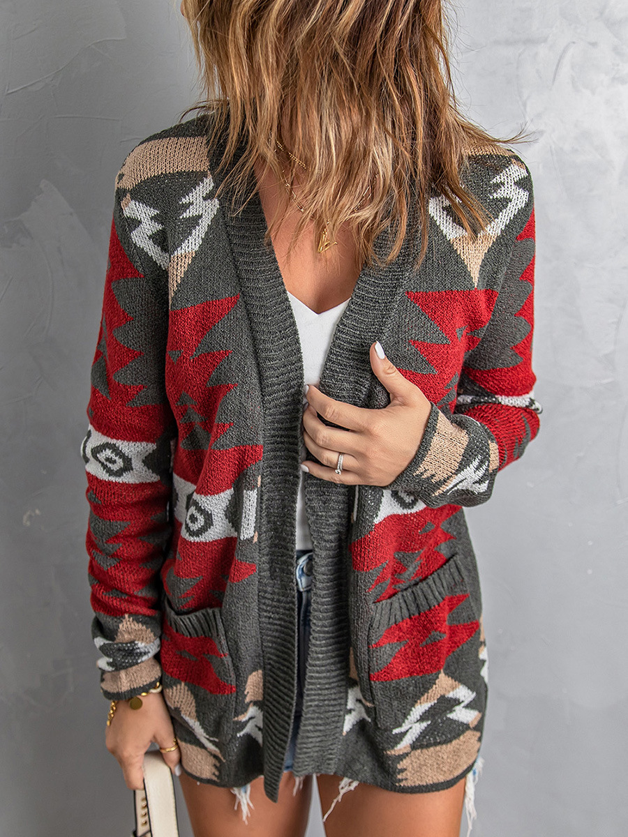 Casava Geometric Cardigan