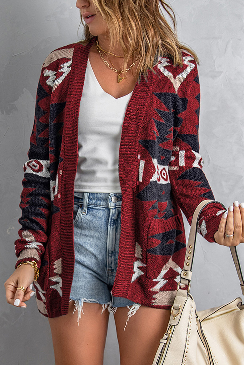 Casava Geometric Cardigan