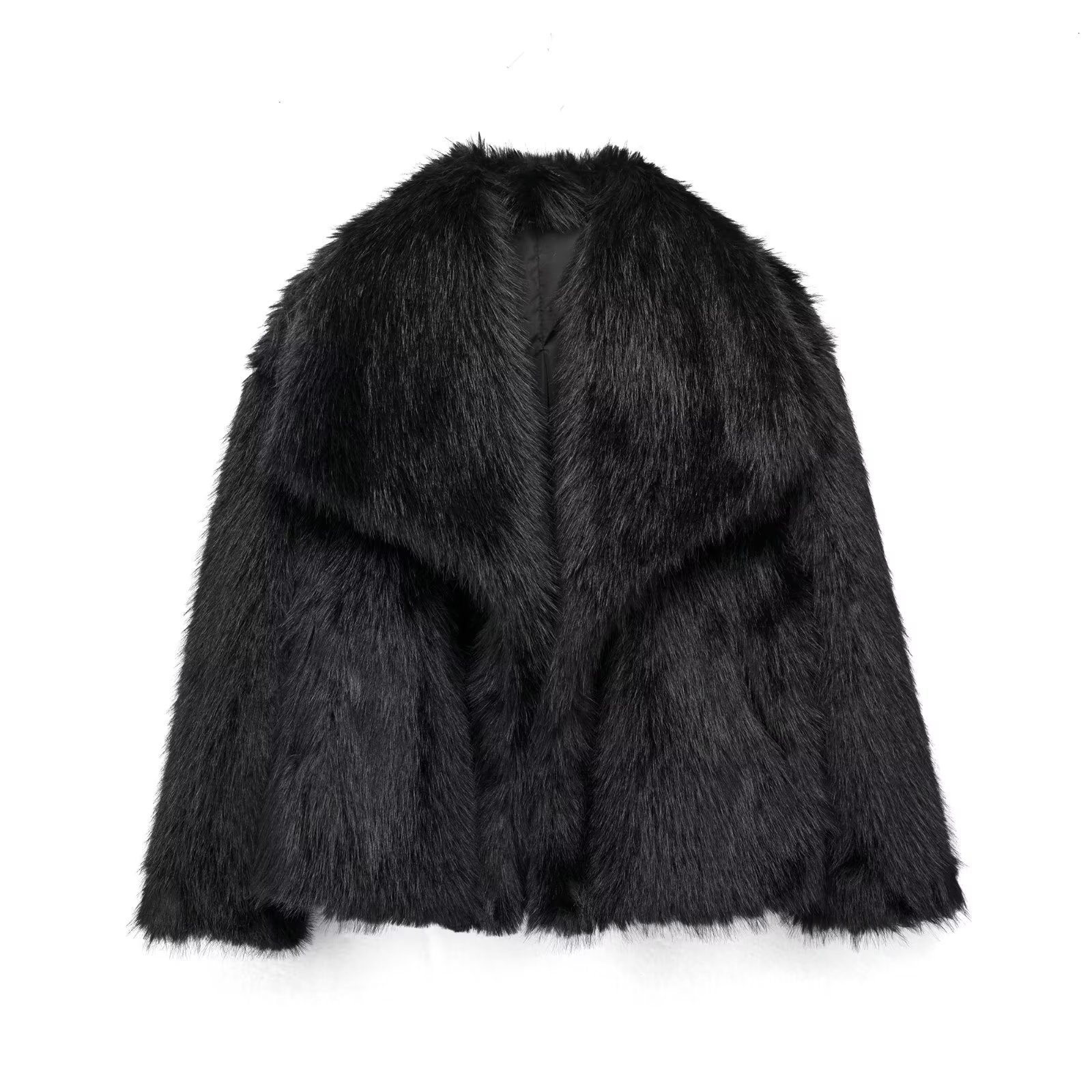 Casava  Streetwear Faux Fur Coat