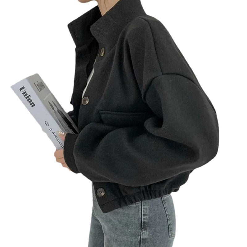 Casava Woolen Zipper Coat
