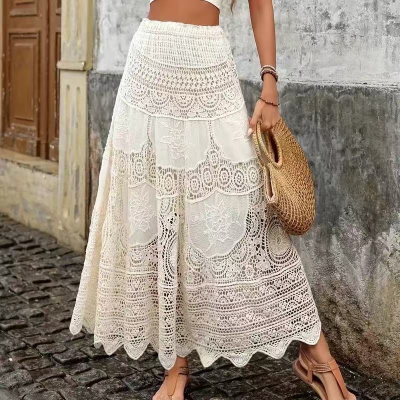 Casava Patchwork Cotton Skirt