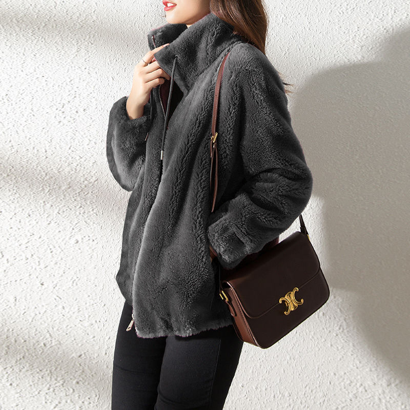 Casava  Two-Tone Woolen Coat