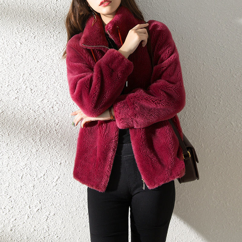 Casava  Two-Tone Woolen Coat