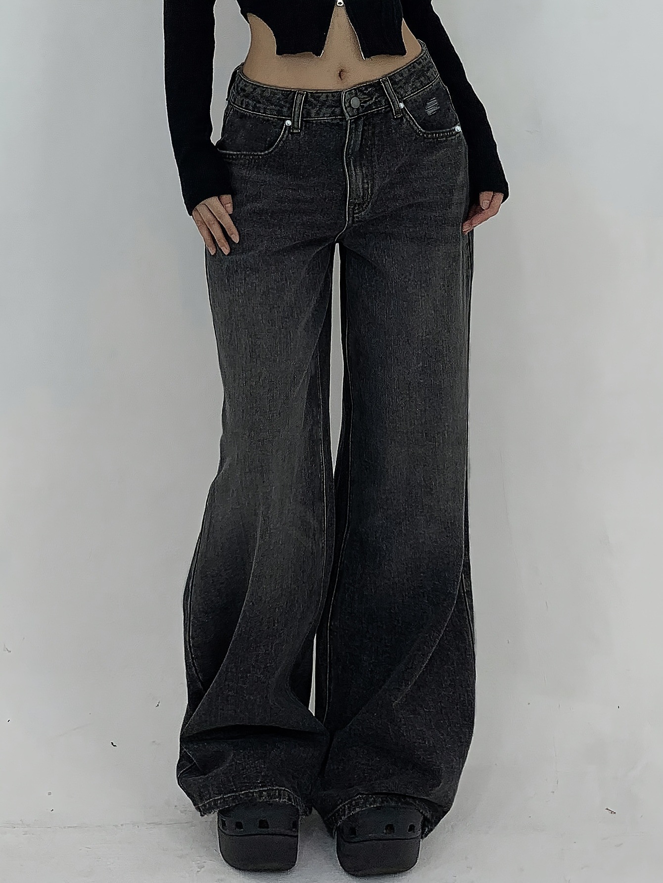 Casava Wide-leg Denim Pants