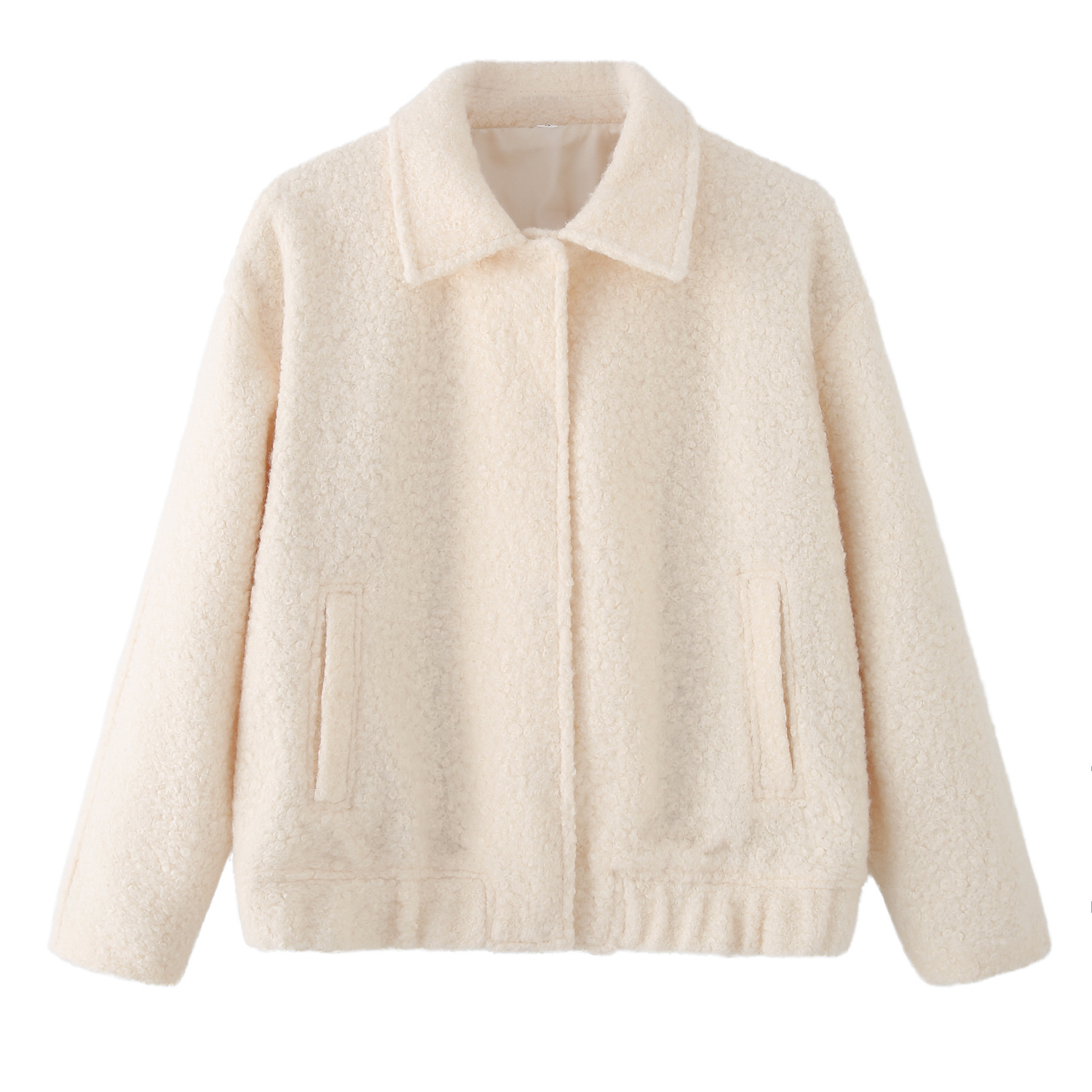 Casava Two-Tone Woolen Coat