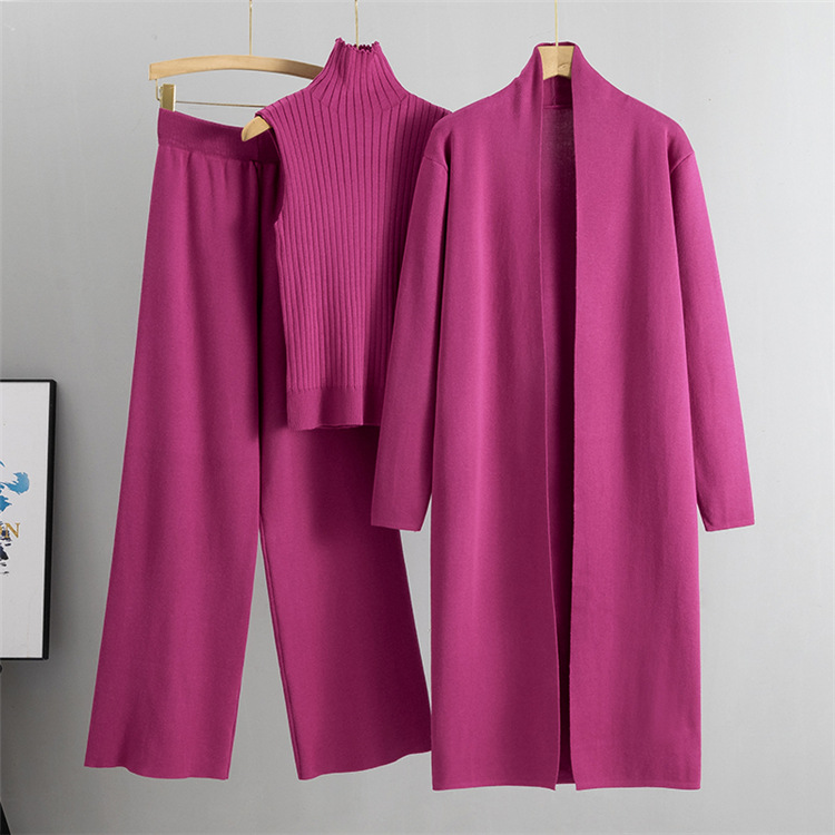 Casava Loose Knitted Three-Piece Set