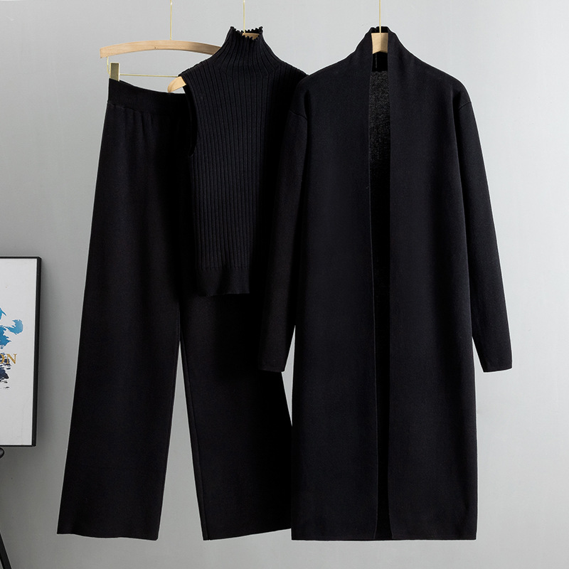 Casava Loose Knitted Three-Piece Set